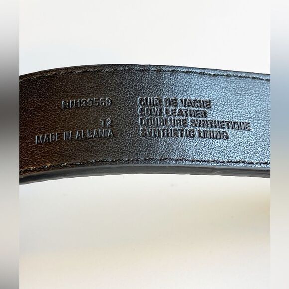 The Kooples black Leather embellished silver, gold, crystals Belt with rivets - Picture 9 of 12